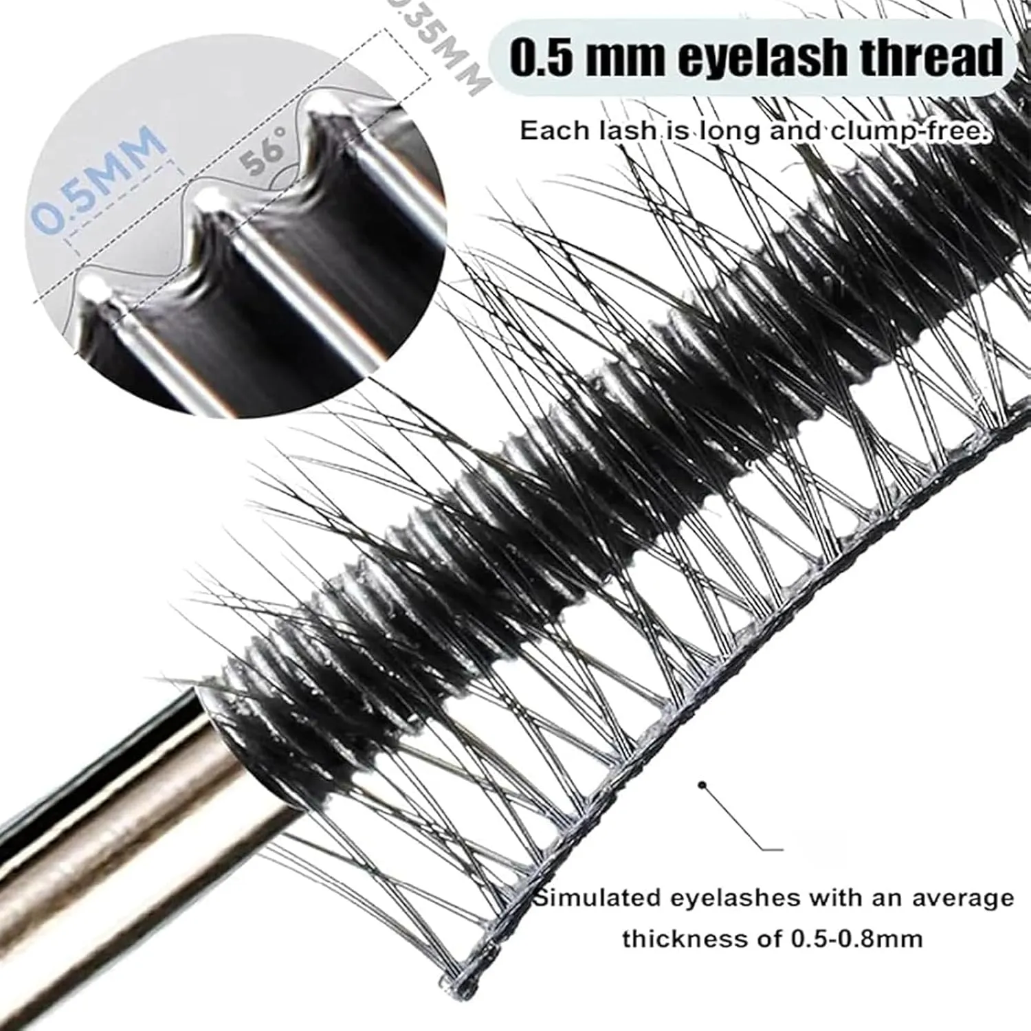 Laidanyou Mascara, Laidanyou Small Steel Mascara, 2025 New 360° Slim Volume Curling,Waterproof & Long-Lasting & Ultimate Length, Enlarge Your Eyes (2PCS, ONE SIZE)