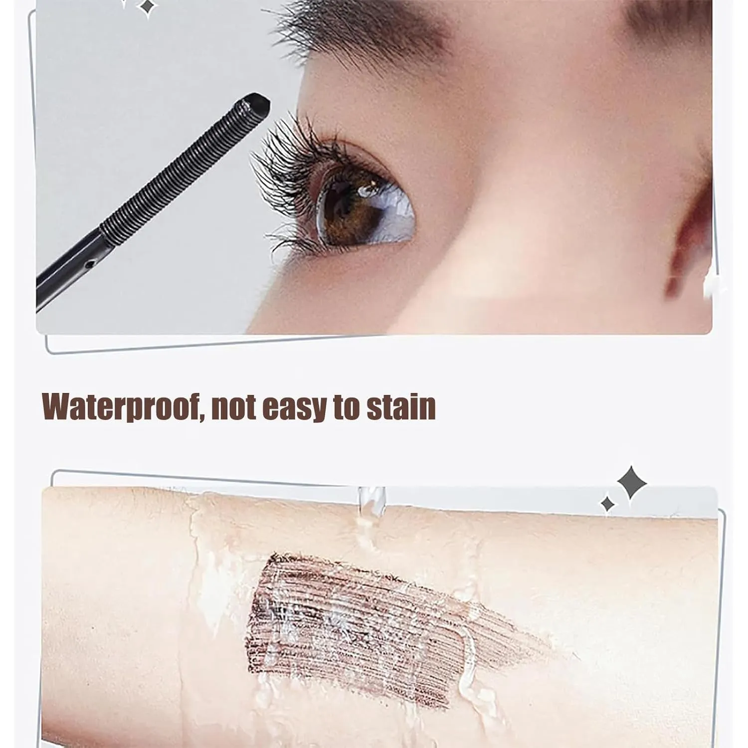 Laidanyou Mascara, Laidanyou Small Steel Mascara, 2025 New 360° Slim Volume Curling,Waterproof & Long-Lasting & Ultimate Length, Enlarge Your Eyes (2PCS, ONE SIZE)