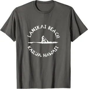 Lanikai Beach Kailua Hawaii Canoe Kayak T-shirt T-Shirt