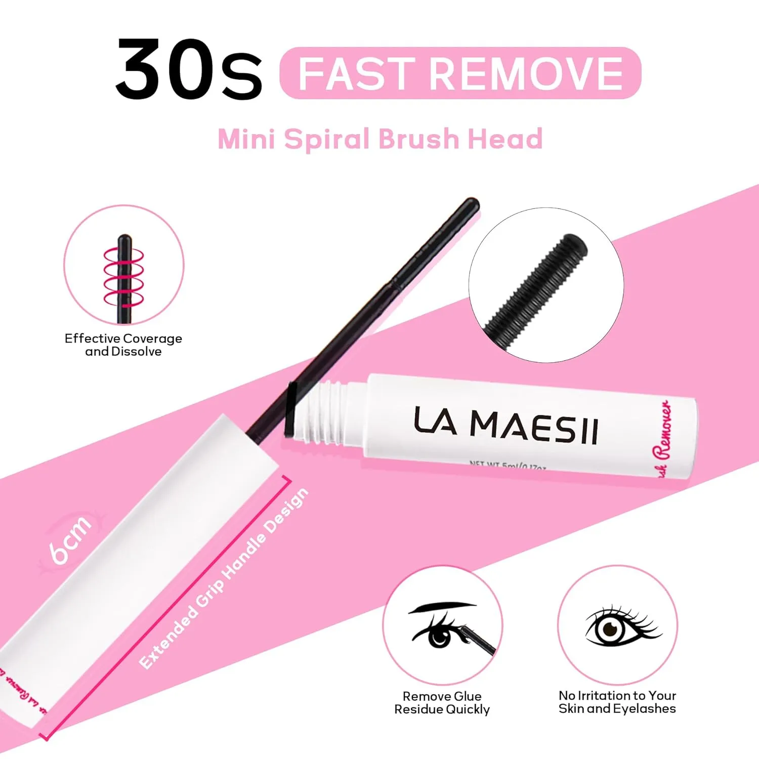 Lash Bond and Seal Waterproof Lash Remover Lash Cluster Glue for Eyelash Clusters DIY Lash Extension Kit at Home Pack 2