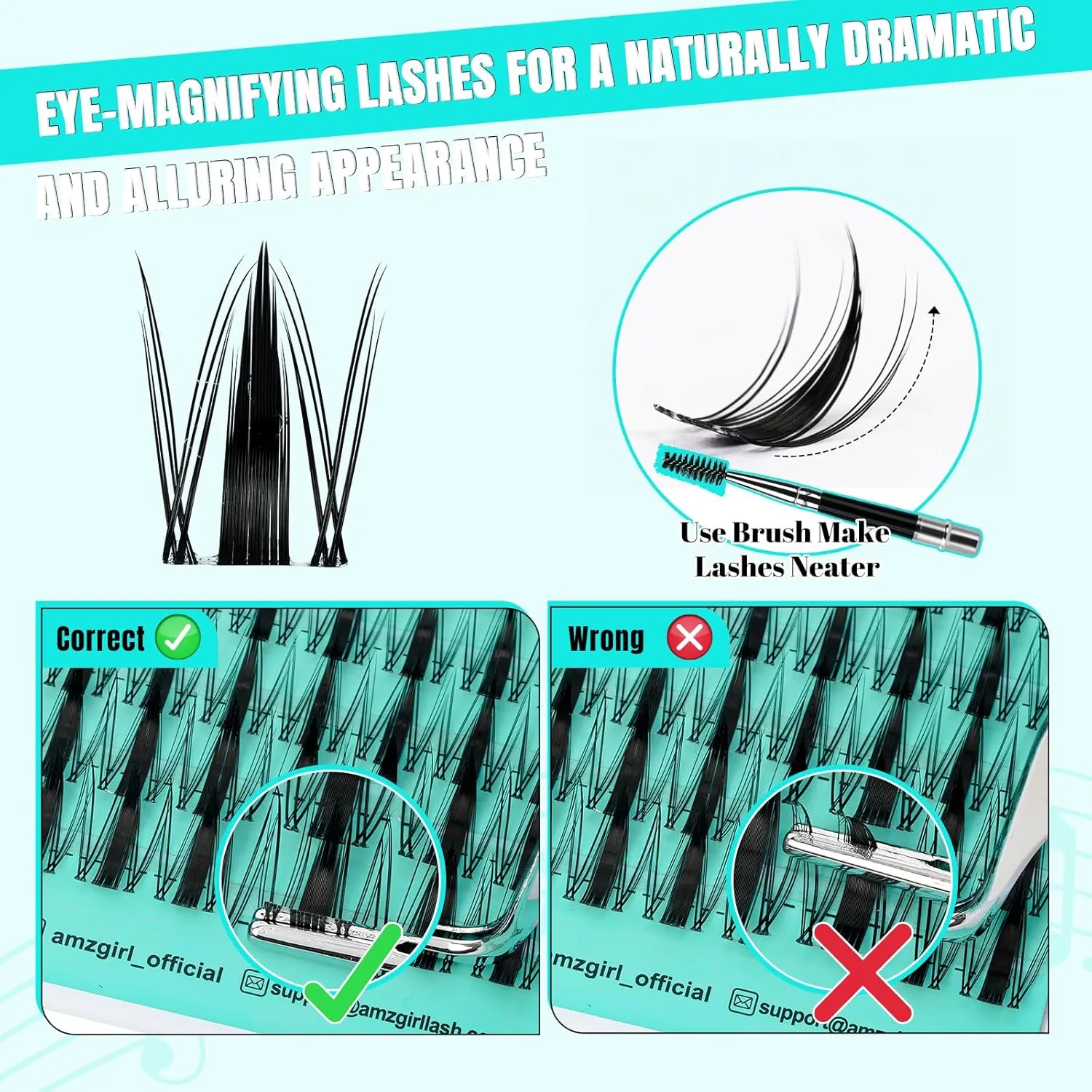 Lash Clusters Kit 144pcs, Manga Eyelash Extension Kit Ultra-Thin Invisible Lash Band, Waterproof Lash Bond and Seal Lash Remover Applicator Tools for Beginner Self Use(Maple Leaf,C-Mix8-16mm kit)