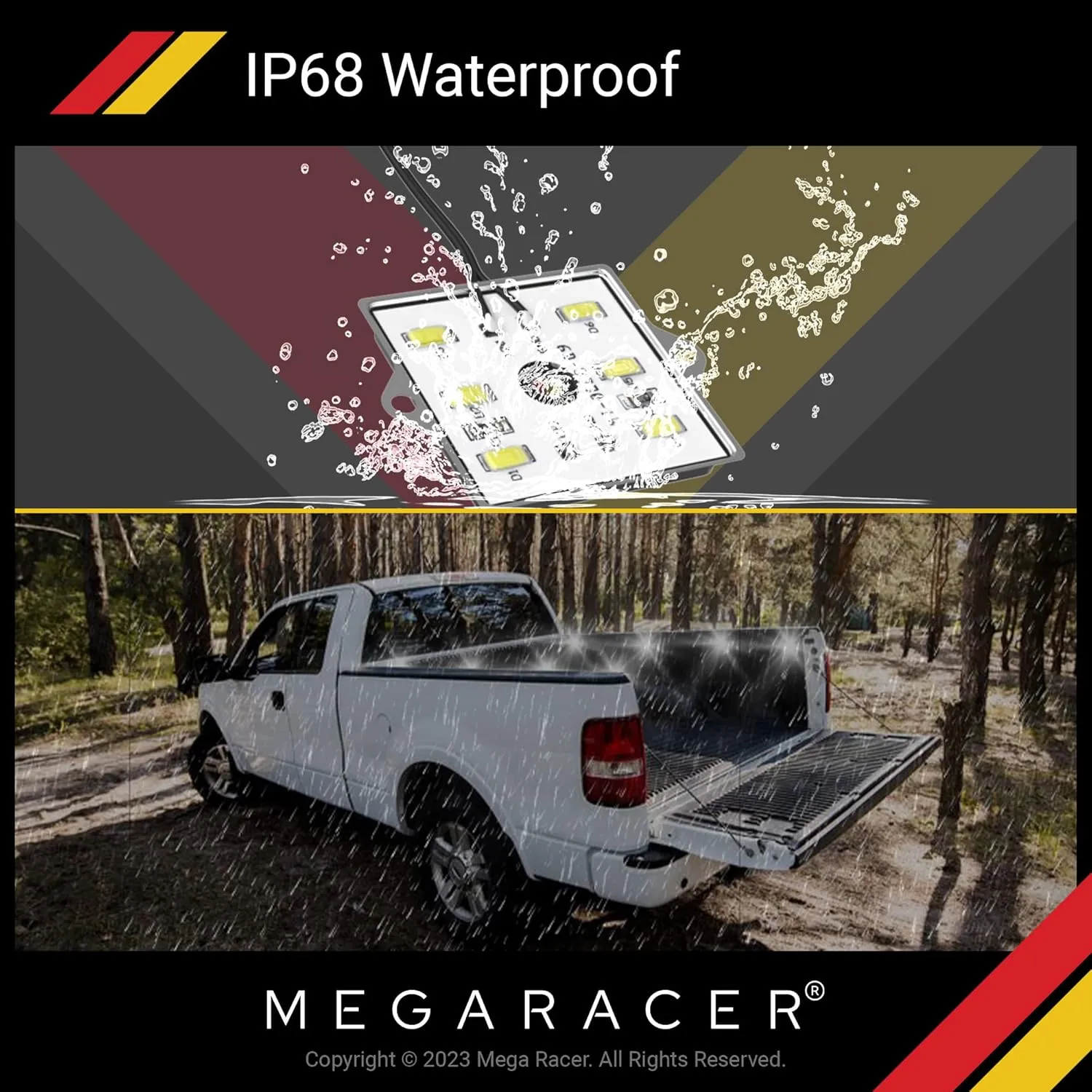 LED Truck Bed Lights for Trucks | Pickup Truck Bed Accessories Lights | Camper Shell Cargo Lights Truck Stuff | Truck Bed Light Truck Bed Lighting | Truck Bed LED Light Strip Truck Lights | Truck Mods