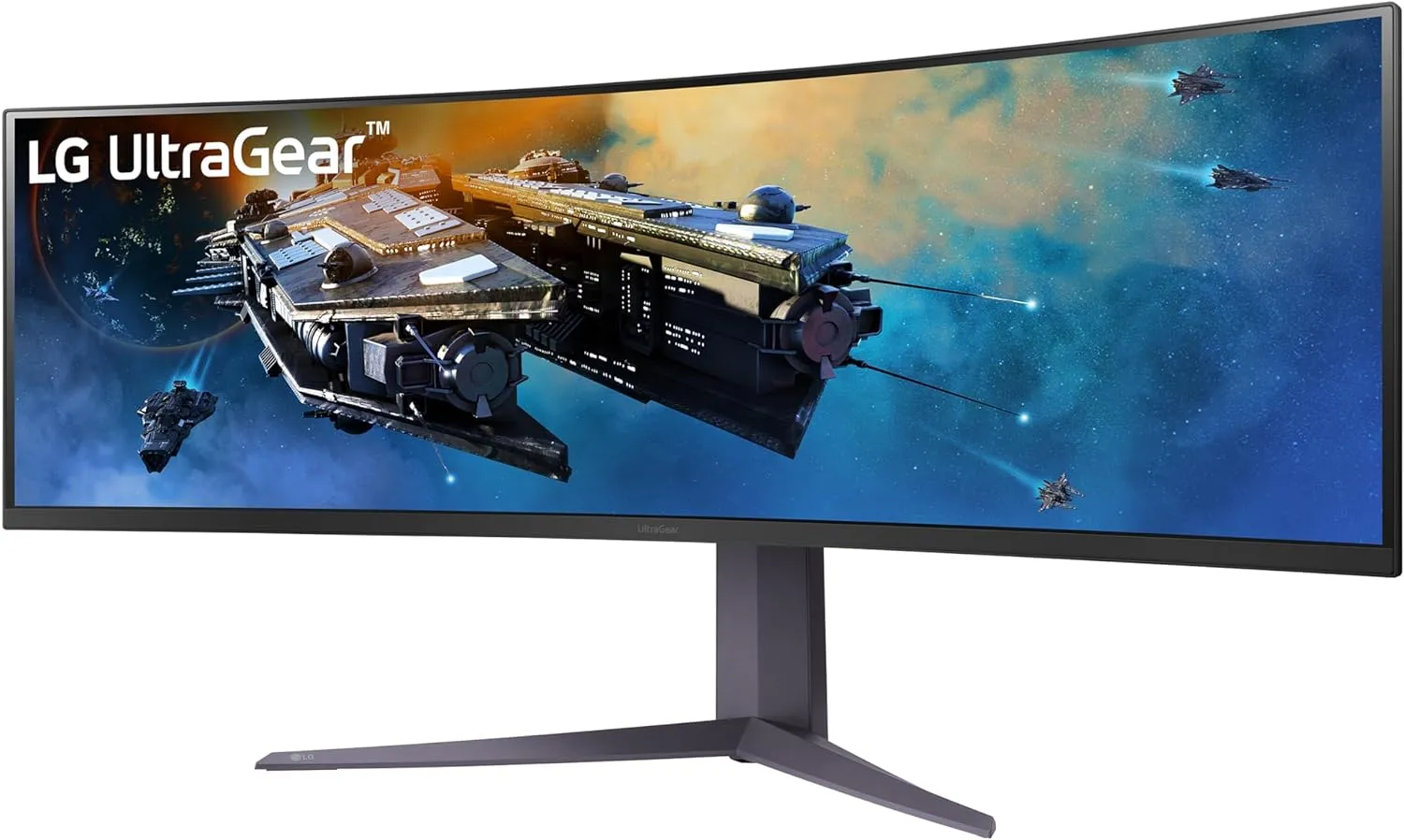 LG 45GR65DC-B Ultragear Curved Gaming Monitor 45-Inch 32:9 QHD 200Hz 1ms UltraWide Display AMD FreeSync Premium Pro VESA DisplayHDR 600 HDMI 2.1 x2 DP UBS x3 Tilt/Height/Swivel Stand - Black