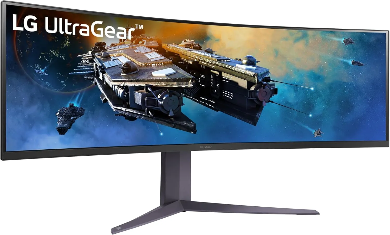LG 45GR65DC-B Ultragear Curved Gaming Monitor 45-Inch 32:9 QHD 200Hz 1ms UltraWide Display AMD FreeSync Premium Pro VESA DisplayHDR 600 HDMI 2.1 x2 DP UBS x3 Tilt/Height/Swivel Stand - Black