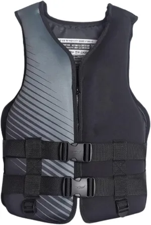 Life Jackets with Adjustable Waistband and Zipper, Swimming Jacket for Boating Fishing Surfing(Black B,X-Large)
