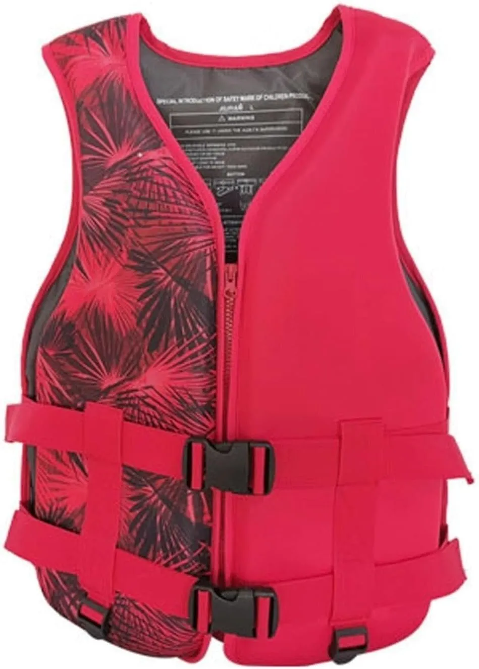 Life Jackets with Adjustable Waistband and Zipper, Swimming Jacket for Boating Fishing Surfing(Red,X-Large)