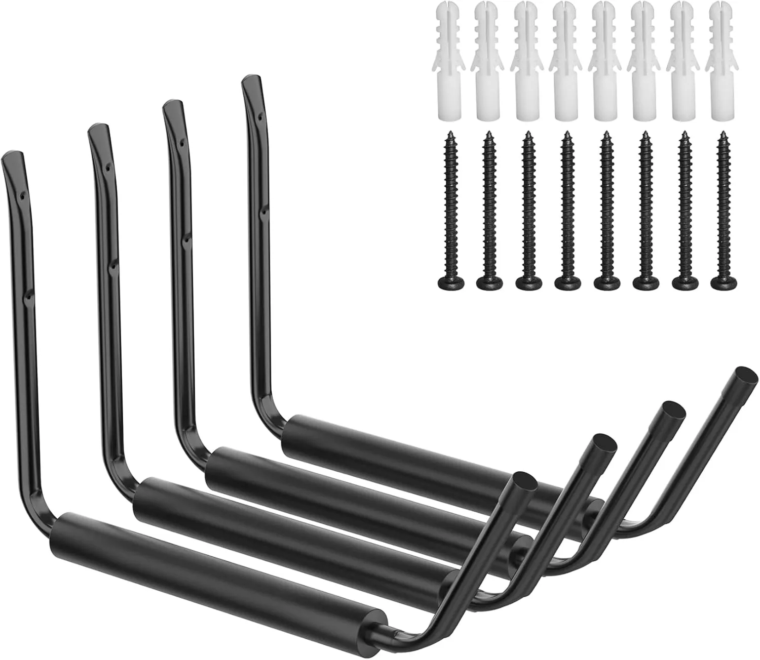 Lightweight Kayak Storage Rack, Wall Mount Kayak Hooks for Garage Utility Storage Hangers for Canoe, Surfboard, Skiis, Snowboard, Paddle Board, Ladders