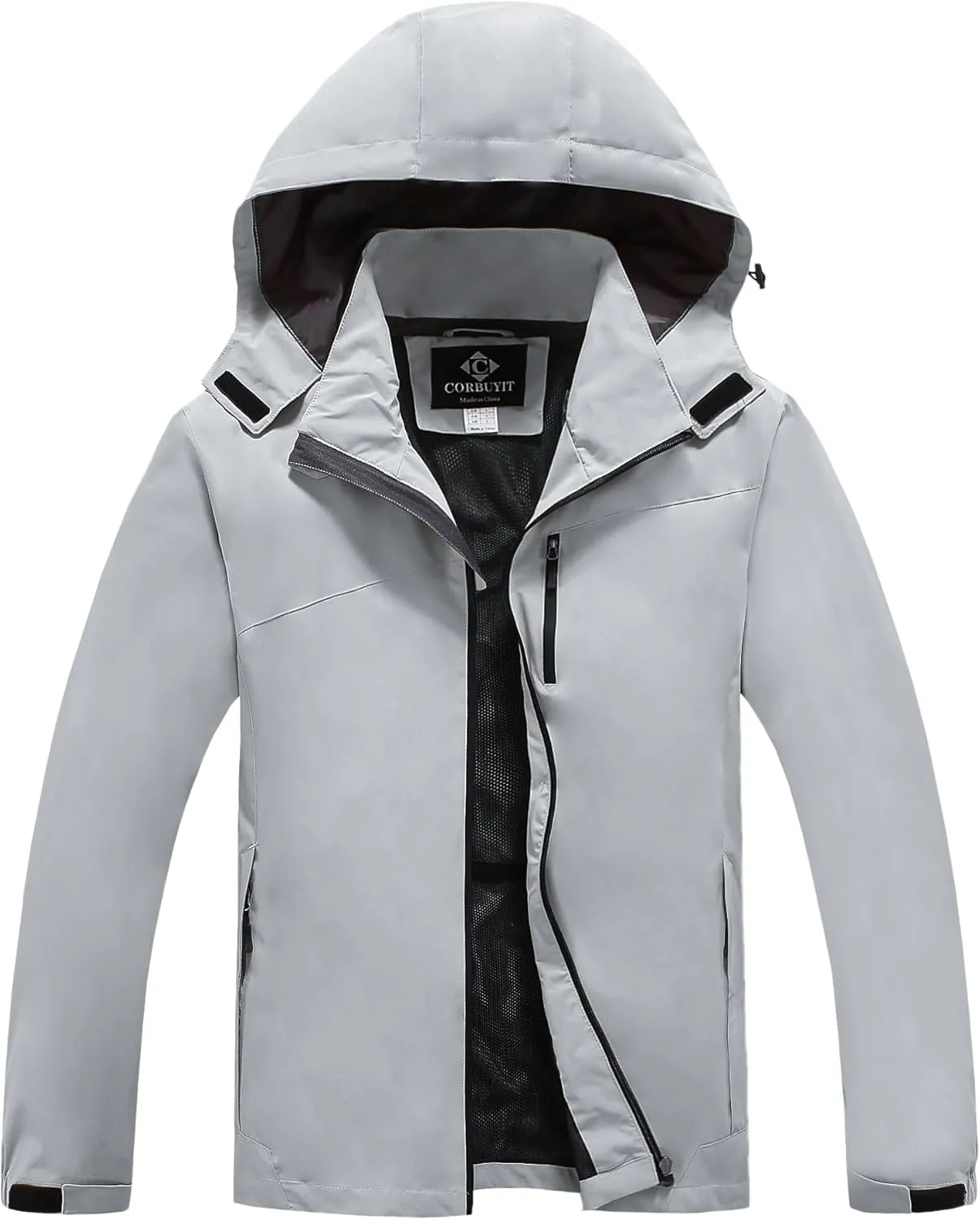Lightweight Waterproof Jackets with Detachable Hood for Men