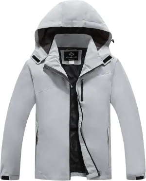 Lightweight Waterproof Jackets with Detachable Hood for Men