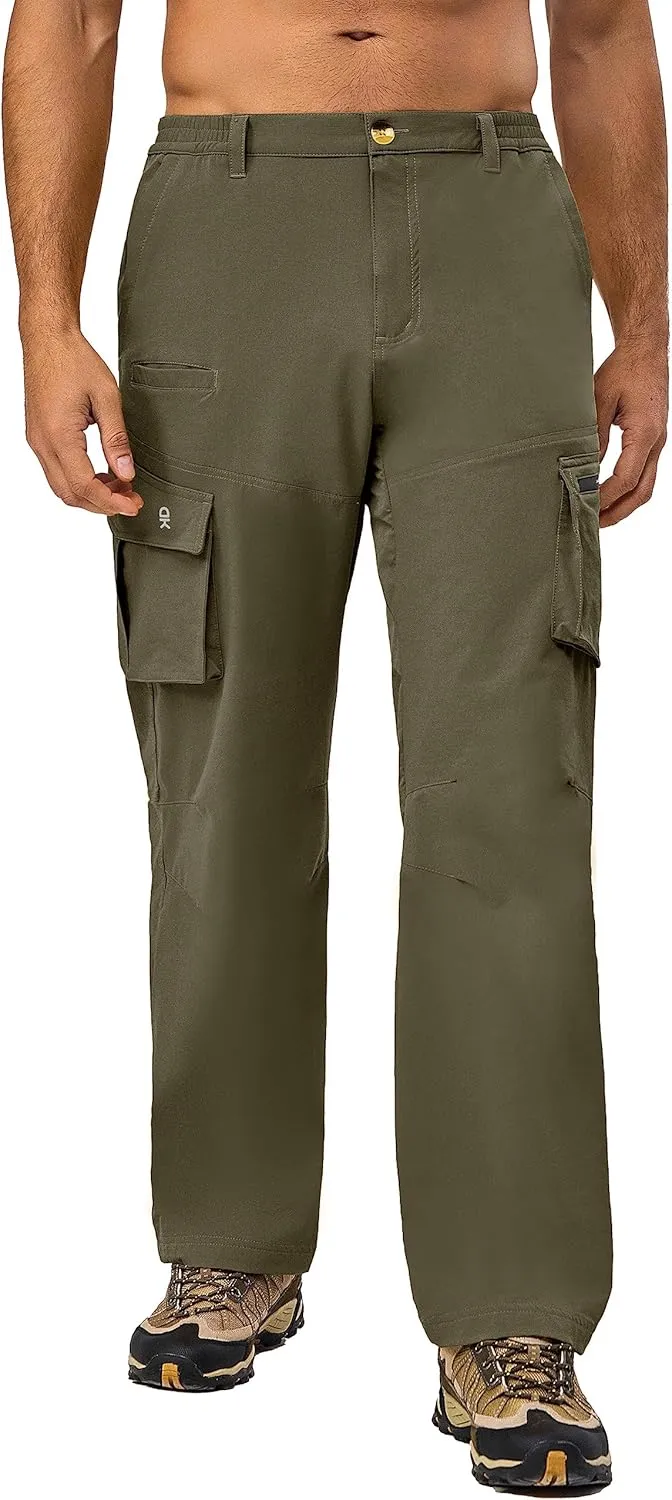 Little Donkey Andy Men's Quick Dry UPF 50  Cargo Pants, Stretch Lightweight Outdoor Hiking Pants