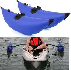 Lixada Kayak Stabilization System, Kayak PVC Inflatable Outrigger Float with Sidekick Arms Rod Kayak Boat Fishing Standing Float Stabilizer System Set
