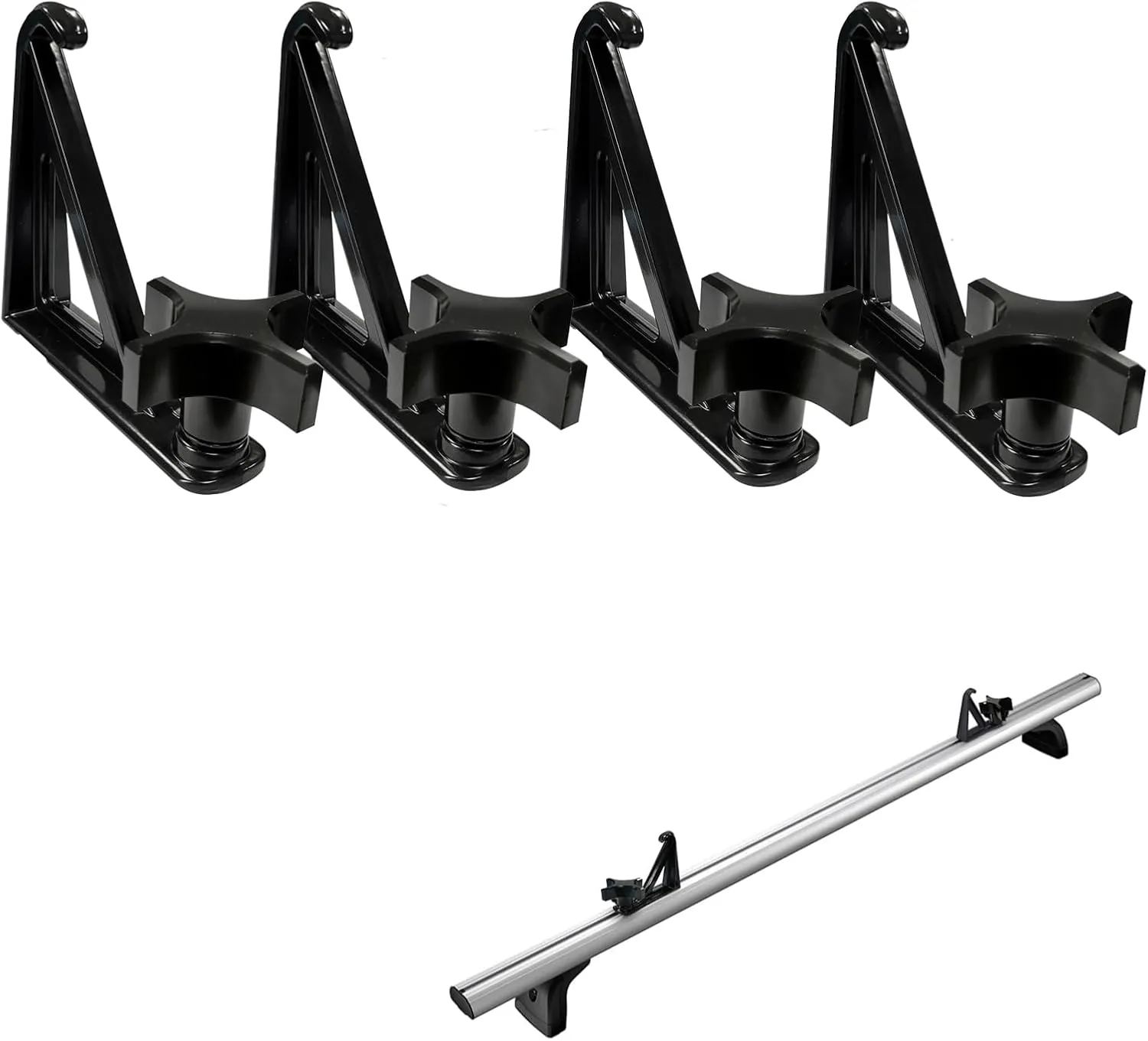 Load Stops Replacement T-Slot Truck Cross Bar for Ladder Firewood Skis Snowboard Kayak 4 Pack