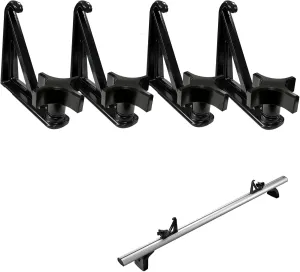 Load Stops Replacement T-Slot Truck Cross Bar for Ladder Firewood Skis Snowboard Kayak 4 Pack