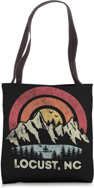 Locust North Carolina Mountain Sunset Sunrise Kayaking Tote Bag