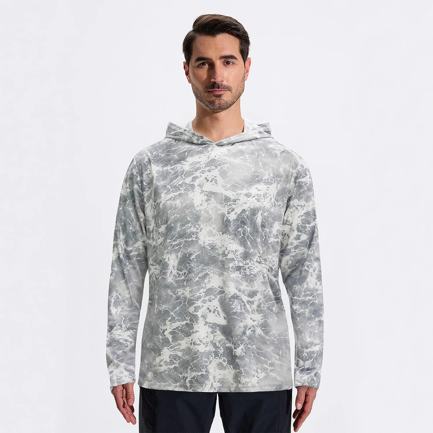 LOOGU Men’s Hunting Camo Shirt Lightweight, Camouflage Shirts for Men Long Sleeve Shirt for Fishing Hiking Camping