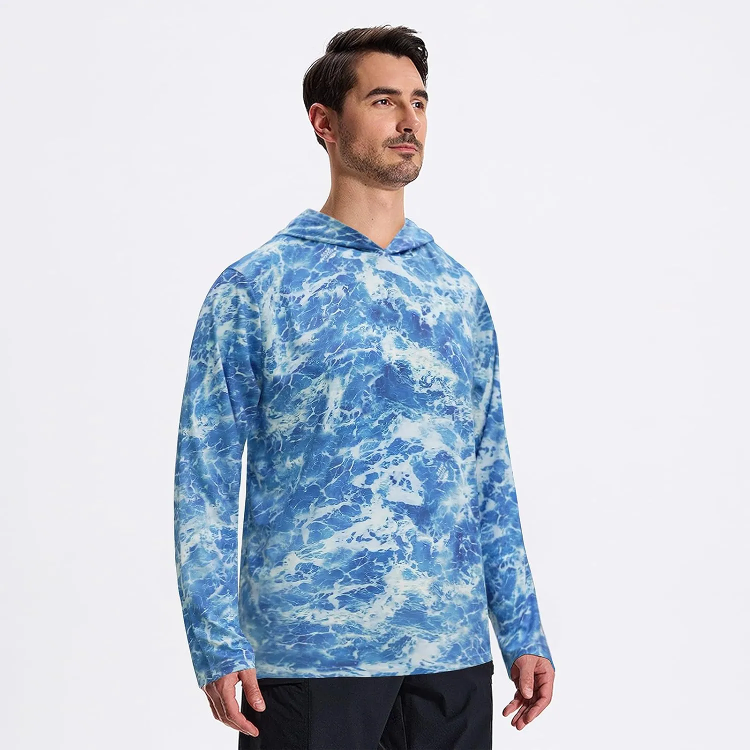 LOOGU Men’s Hunting Camo Shirt Lightweight, Camouflage Shirts for Men Long Sleeve Shirt for Fishing Hiking Camping