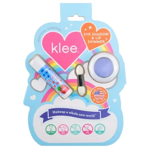 LunaStar Klee Eye Shadow and Lip Shimmer Makeup Kit. Gentle and Non-Toxic. Kid-Friendly. Made in USA. (Periwinkle Kiss)