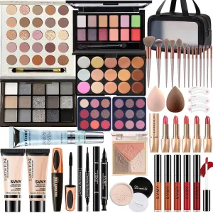Makeup Set for Women, Travel Makeup Set for Teens & Adults, Makeup Kit for Beginners & Professionals, Makeup Gift Set for Girls, Eyeshadow Palette, Lip Gloss, Make up Set, Face & Eye Make up