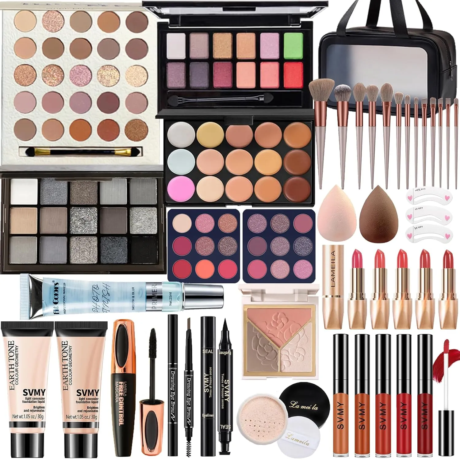 Makeup Set for Women, Travel Makeup Set for Teens & Adults, Makeup Kit for Beginners & Professionals, Makeup Gift Set for Girls, Eyeshadow Palette, Lip Gloss, Make up Set, Face & Eye Make up