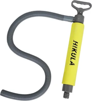 Manual Bilge Pump for Boats Kayak Canoe - Portable Siphon Pump, Kayak Bailer with Reversible Hose,Yellow,19 Inch