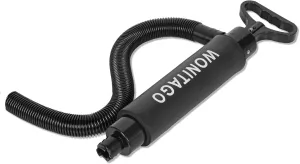 Manual Bilge Pump for Kayak Canoe and Boat - 17 Inch Portable Siphon Pump Kayak Hand Water Pumps with Reversible Hose Full Black