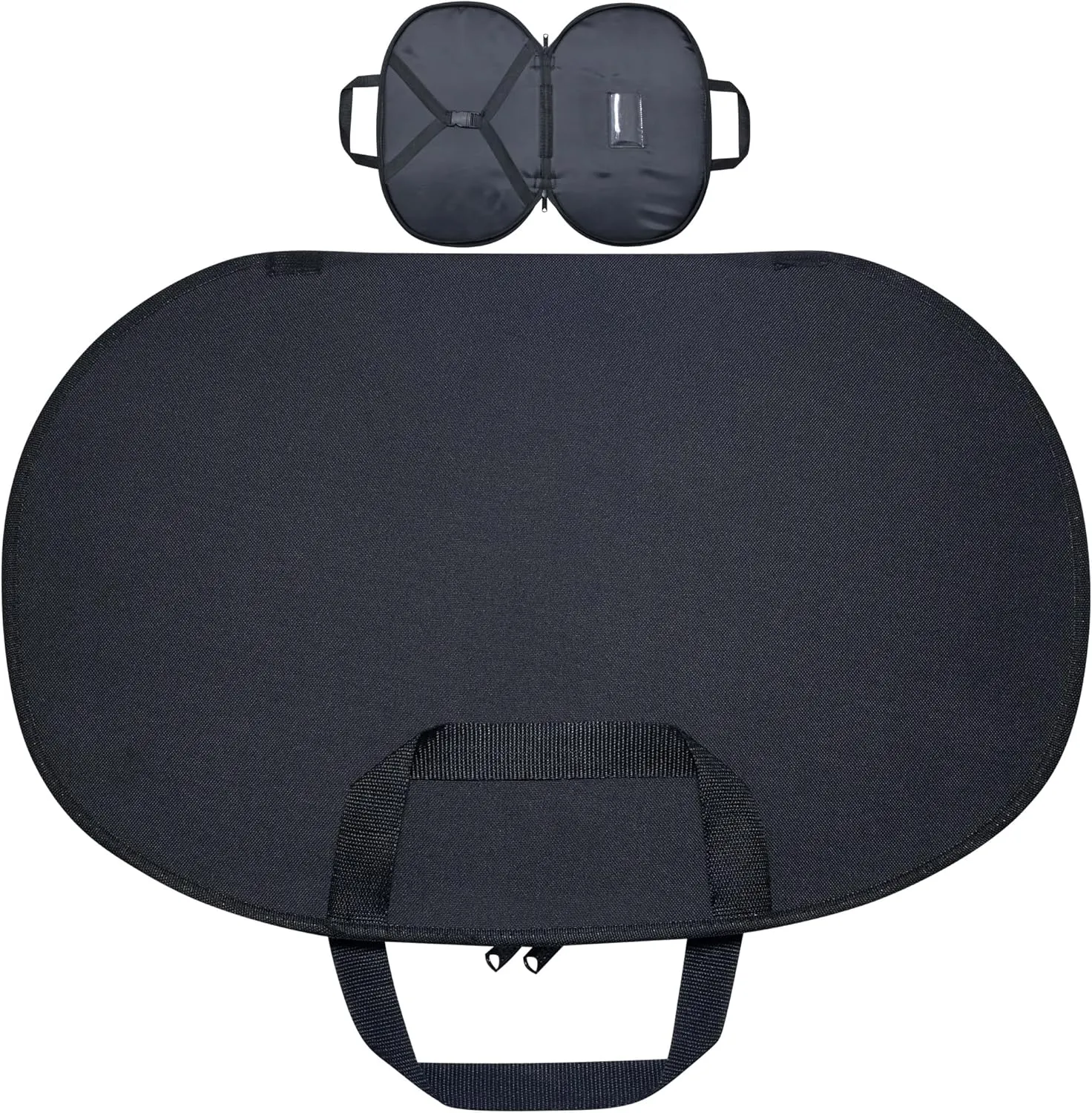 Masonic Chain Collar Case Black with Black Lining Soft Padded, Freemason Carrying Bag