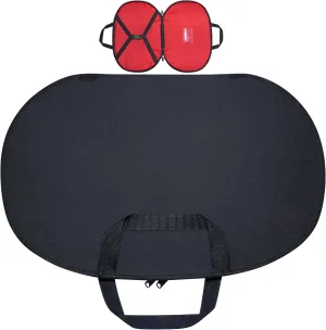 Masonic Chain Collar Case Black with Red lining soft padded, Freemason Carrying Bag