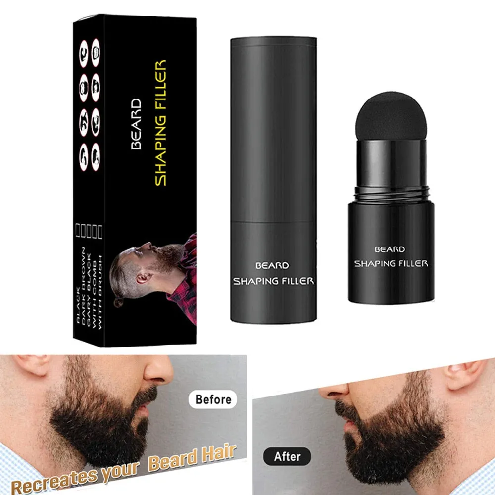 Men Beard Growth Kit Filler Beard Filling Powder