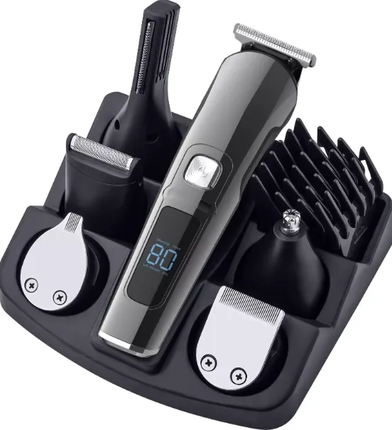 Men’s Body Hair Trimmer Cordless Electric Beard Clipper Groomer Kit
