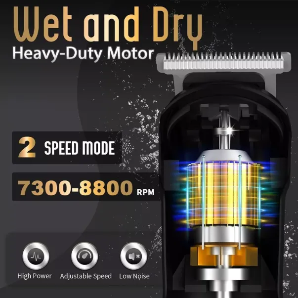 Men’s Body Hair Trimmer Cordless Electric Beard Clipper Groomer Kit