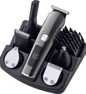 Men’s Body Hair Trimmer Cordless Electric Beard Clipper Groomer Kit