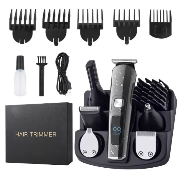 Men’s Body Hair Trimmer Cordless Electric Beard Clipper Groomer Kit