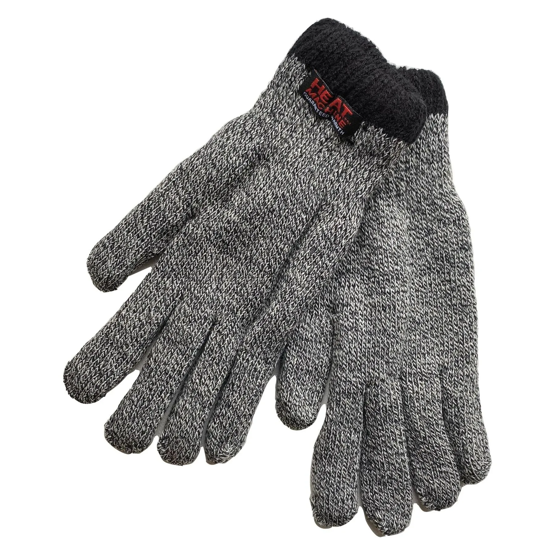 Mens grey marl thermal insulated gloves 2142