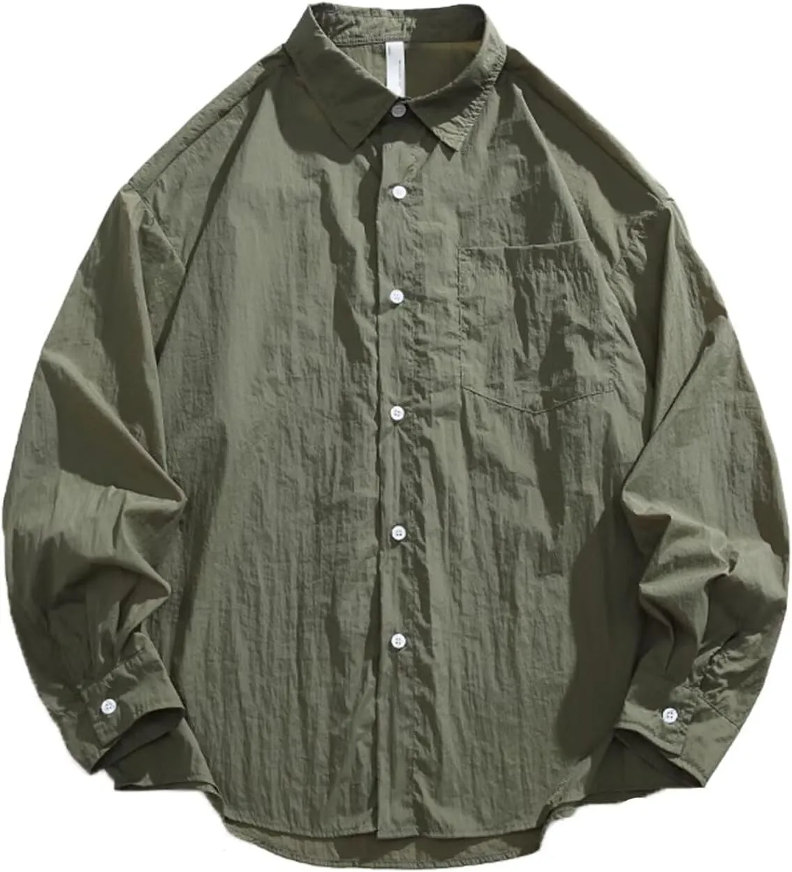 Men's UPF 50  UV Protection Shirt Long Sleeve Fishing Hiking Shirt Coat