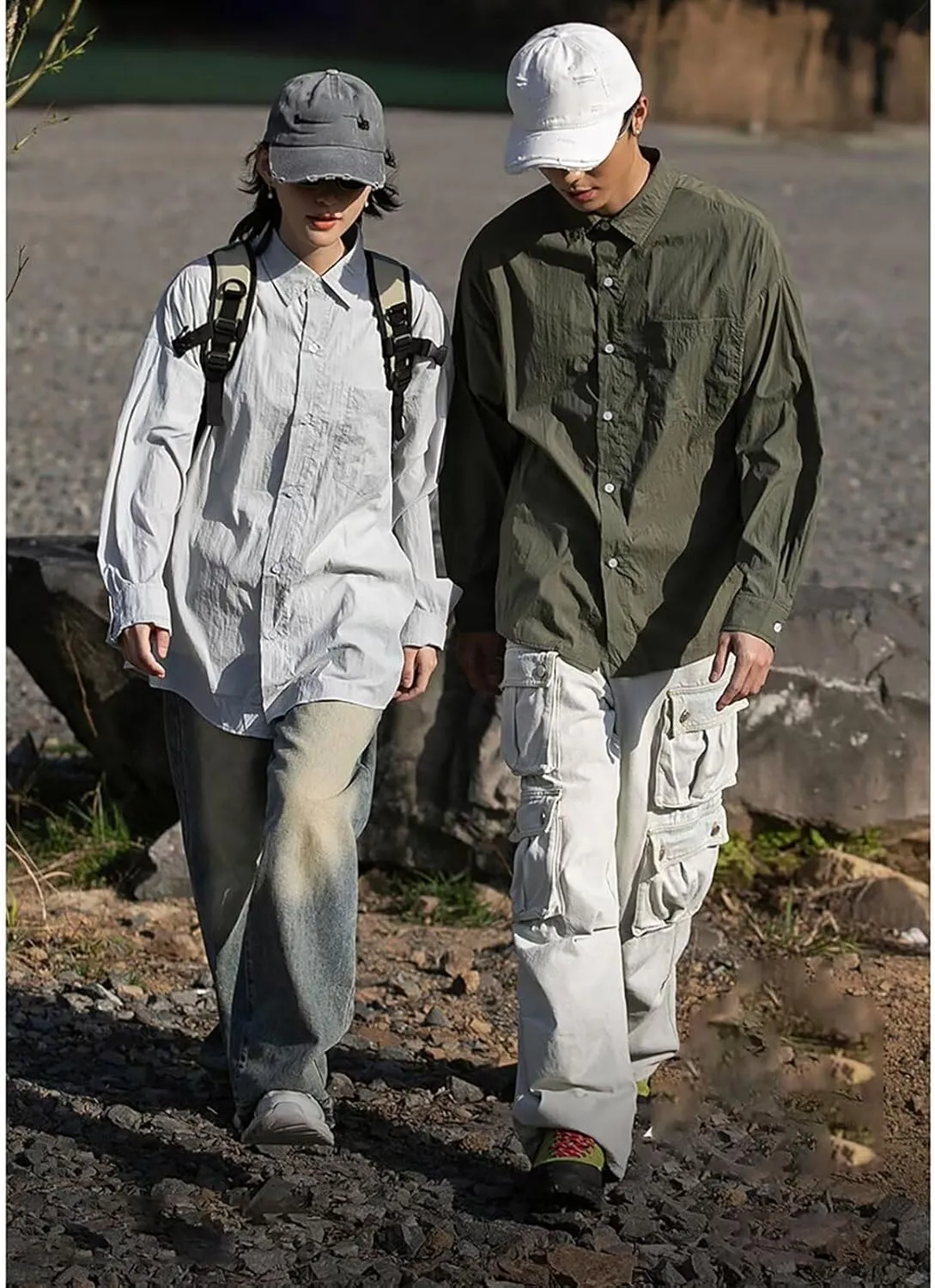 Men's UPF 50  UV Protection Shirt Long Sleeve Fishing Hiking Shirt Coat
