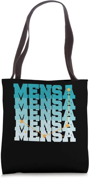 Mensa Constellation Galaxies Astrology Horoscope Tote Bag