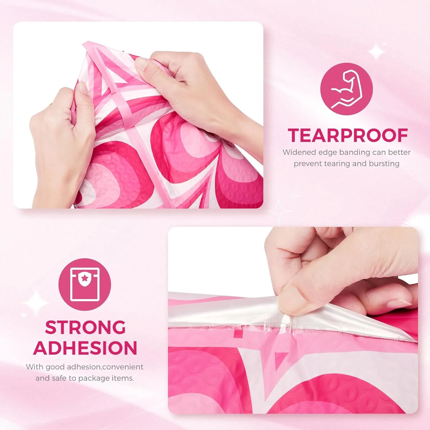 Metronic Bubble Mailers 6x10 Inch 50 Pack Rose flowers Style, Cute Bubble Mailers Waterproof Padded Envelopes Mailing Envelopes Bubble Padded for Shipping Gift,Makeup, Small Items