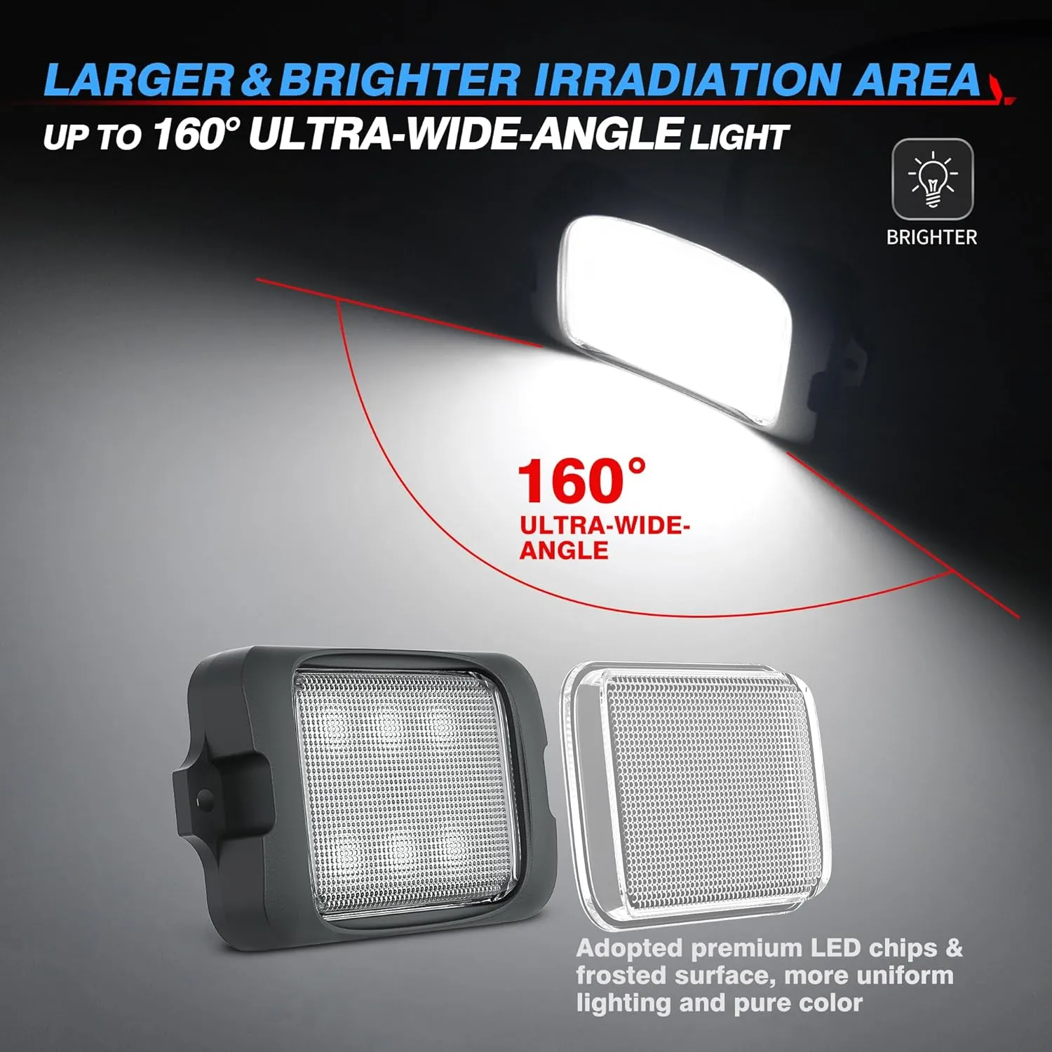 MICTUNING C3 Extensible RGBW LED Rock Lights Kit - 20 Pods Wireless Control Multi-Color Neon Underglow Lights with Bluetooth APP & Control Box (Extensible Up to 32 Pods)