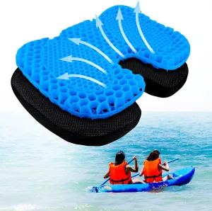 MMOBIEL Anti-Slip Kayak Seat Cushion Waterproof Kayak Gel Seat Cushion – Portable Sit in for Kayak, Boat, Canoe, Rowing etc. – Pressure Relief & Comfort Seat Cushion - Kayak