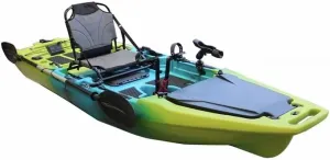 Modular Pedal Fishing Kayak with Padded Seat, Rod Holders, and Storage Compartments, for one or Two People