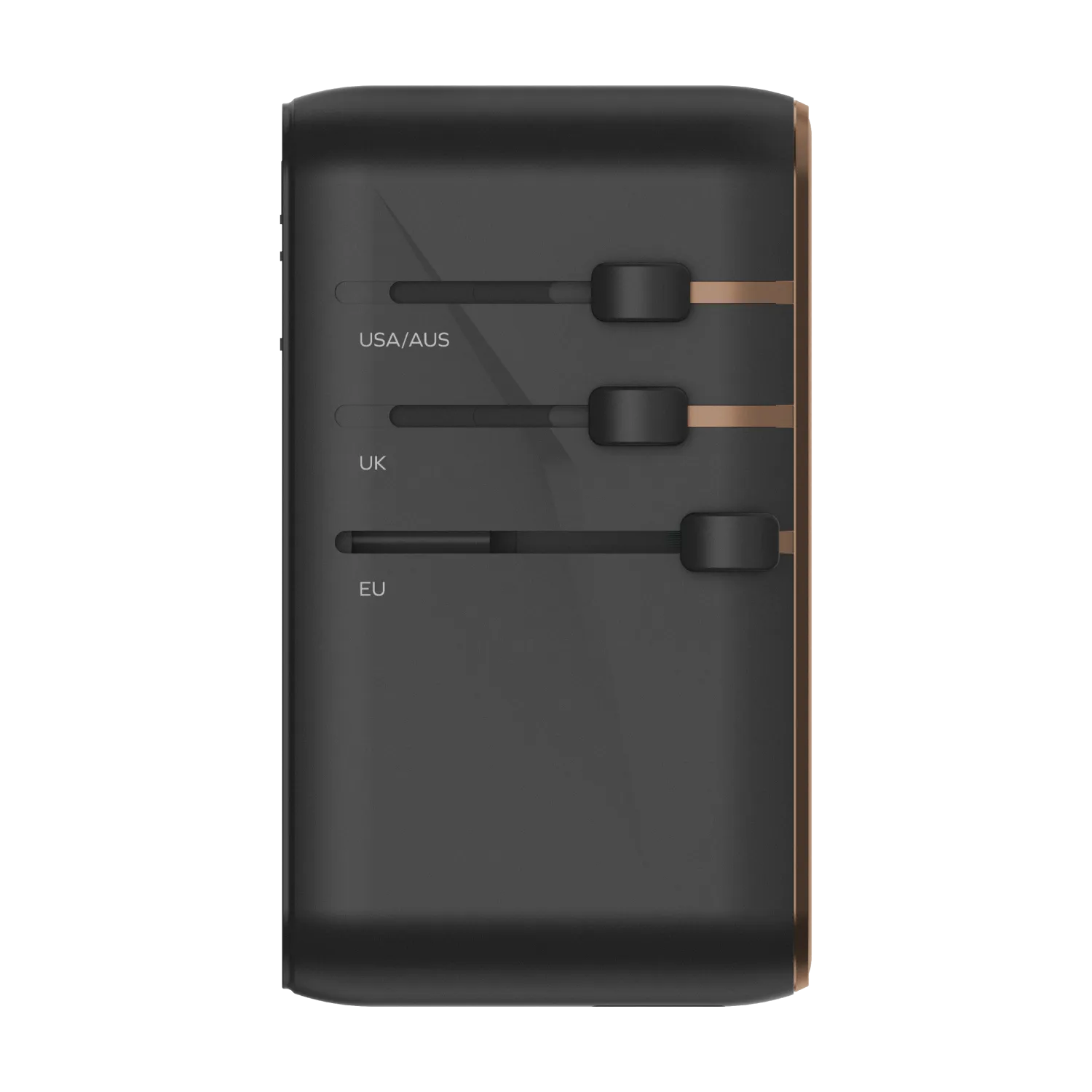 Momax 1-World 4-Port GaN Travel Charger 170W   USB-C Cable - Sandstone