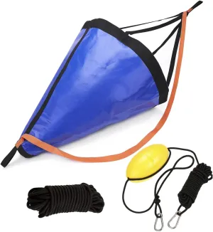 MOOCY Drift Sock with Dump Line,Harness and Buoy Sea Anchor Kit for Fishing Boat/Kayak/Pontoon
