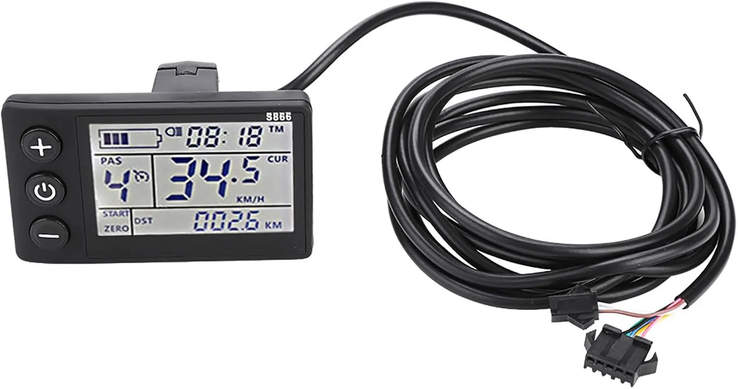 Motor Controller, 24V-36V Rainproof Electric Brushless Controller LCD Display Panel Electric Bicycle Scooter Electric Bike Brushless Speed Motor Controller Kit