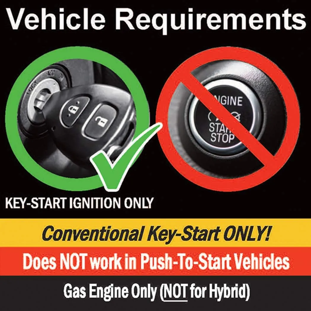 MPC Complete Factory Remote Activated Remote Start Kit Compatible with 2014-2015 Nissan Rogue Select Key-to-Start ONLY - with T-Harness - Firmware Preloaded