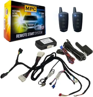 MPC Plug N Play Remote Starter Compatible with 2014-2020 Lexus IS350 |Gas| |Push to Start| with T-Harness - (2) Extended Range 4-Button 2-Way Remotes - Up to 1,500 ft - Firmware Preloaded