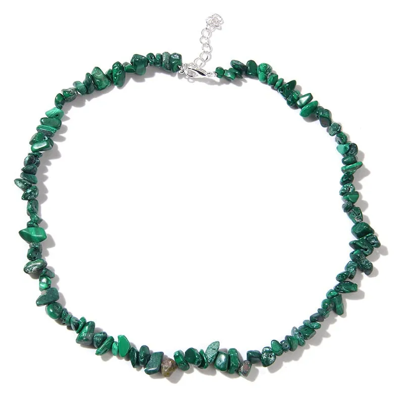 Natural Chip Stone Beads Necklaces For Women