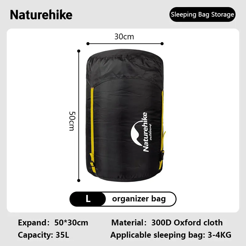 NATUREHIKE Compression Bag for Sleeping Bag Waterproof Compression Sack 300D Oxford