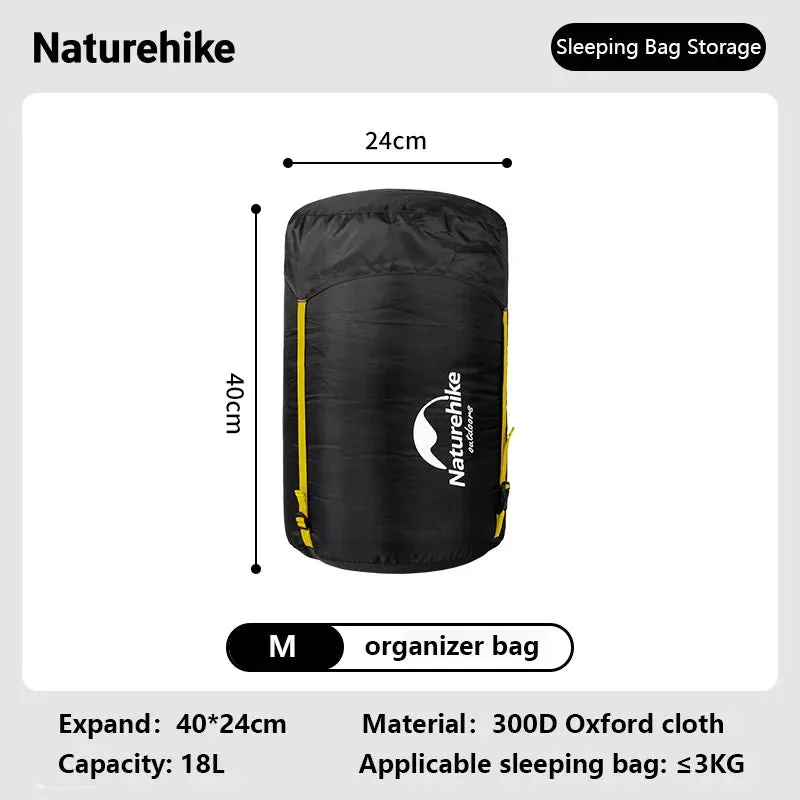 NATUREHIKE Compression Bag for Sleeping Bag Waterproof Compression Sack 300D Oxford