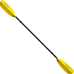 Nokomis FX Touring Kayak Paddle with Yellow Fiberglass Reinforced Polymer Blades (2-Piece)