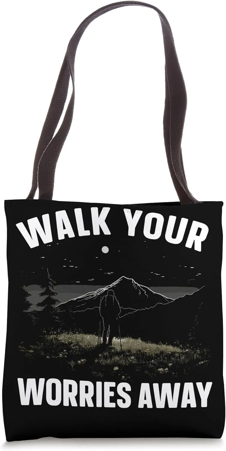 Nordic Walking Lover Endurance Cardio Fitness Nordic Walker Tote Bag